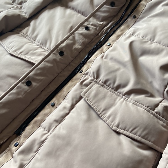 Everlane The ReNew Long Puffer Burnt Sugar Taupe Size Small - Picture 10 of 16